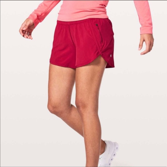 lululemon athletica Pants - Lululemon Tracker V “4 shorts Ruby Red